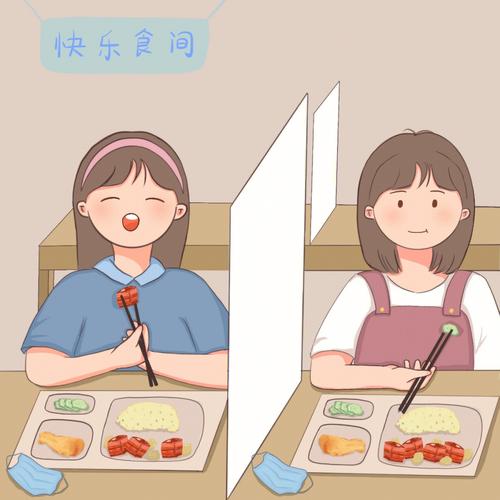 画了我们学校食堂!